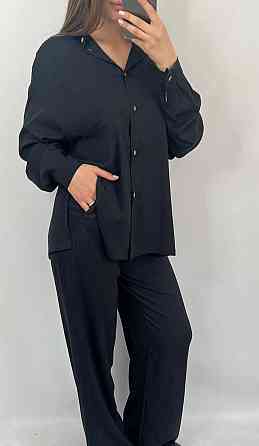 Костюм жіночий літній льон Чорний 42/44 Харків