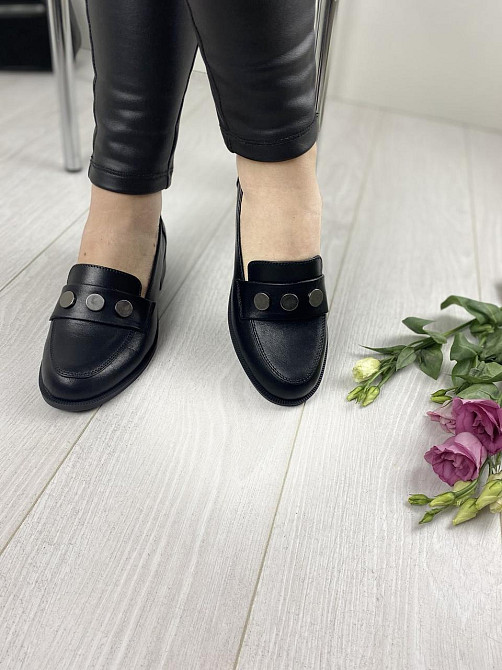 Vikttorio Туфлі жіночі VIKTTORIO ЖАЗИНА чорні (весна-осінь, шкіра натуральна) (2699) 36р. Коломия - фото 3