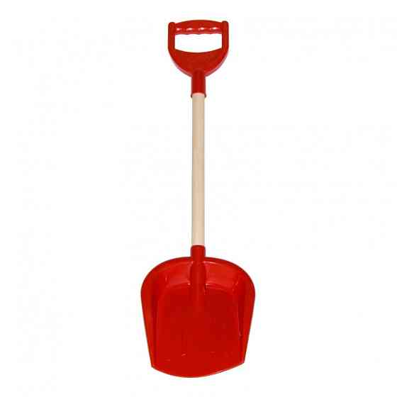 Дитячий набір "Лопатка мала з дерев'яною ручкою" ТехноК 2896TXK, 65 см  Червоний Вінниця
