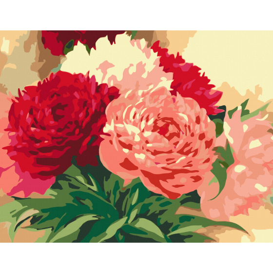 Картина за номерами „Букет півоній“ 35×45см ROSA START Київ