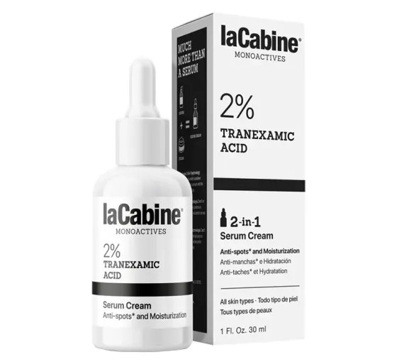 Зволожувальна крем-сироватка проти пігментних плям MONOACTIVE 2% TRANEXAMIC ACID SERUM-CREAM LaCabine, 30 мл Дніпро