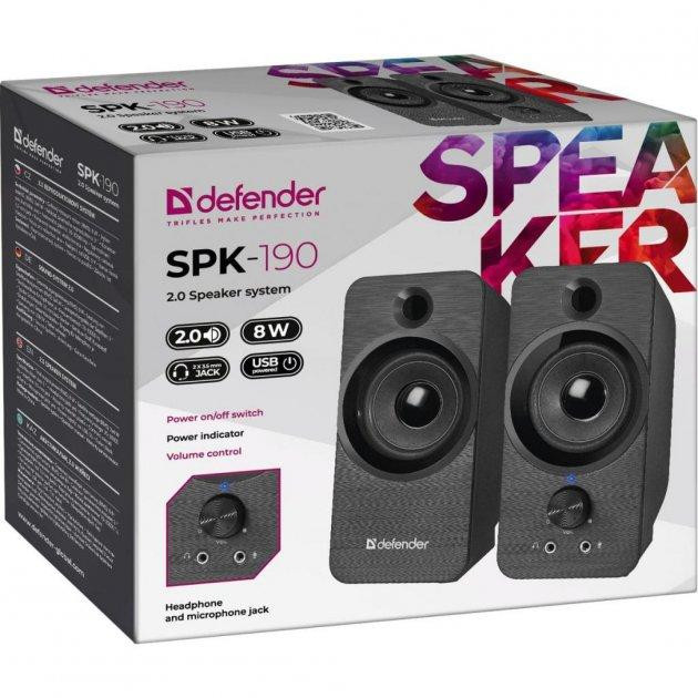Акустична система DEFENDER SPK-190 black Вінниця - фото 8