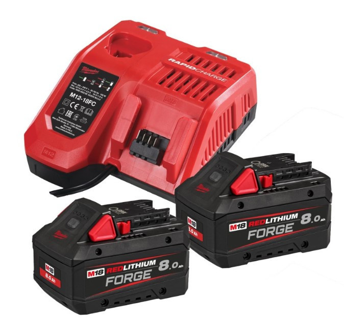 Енергокомплект M18 FORGENRG-802 MILWAUKEE (2 акумул 8.0 А/г. 18В, зарядний пристрій) Одесса - изображение 1