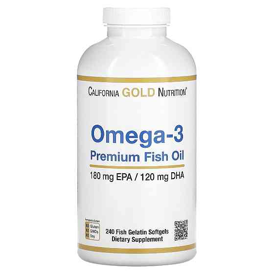 Омега-3 рыбий жир (Omega-3 Premium Fish Oil) 240 капсул Київ