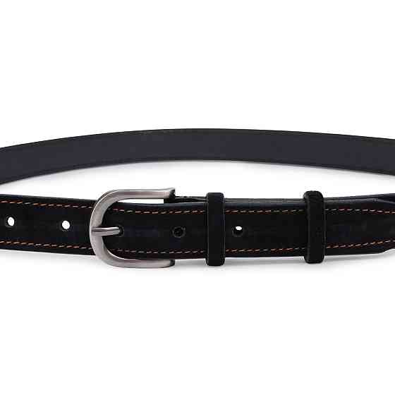 Замшевый женский ремень Vintage 20790 Черный Киев