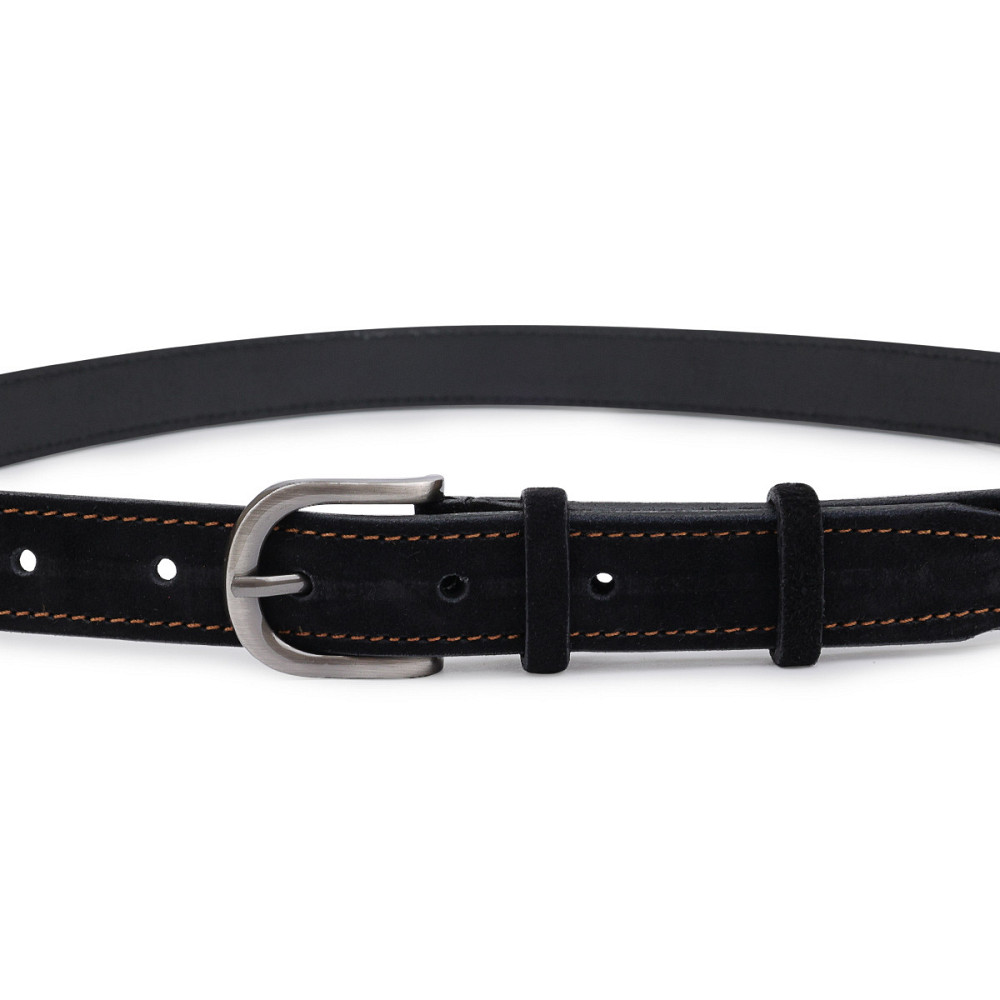 Замшевый женский ремень Vintage 20790 Черный Киев - изображение 6