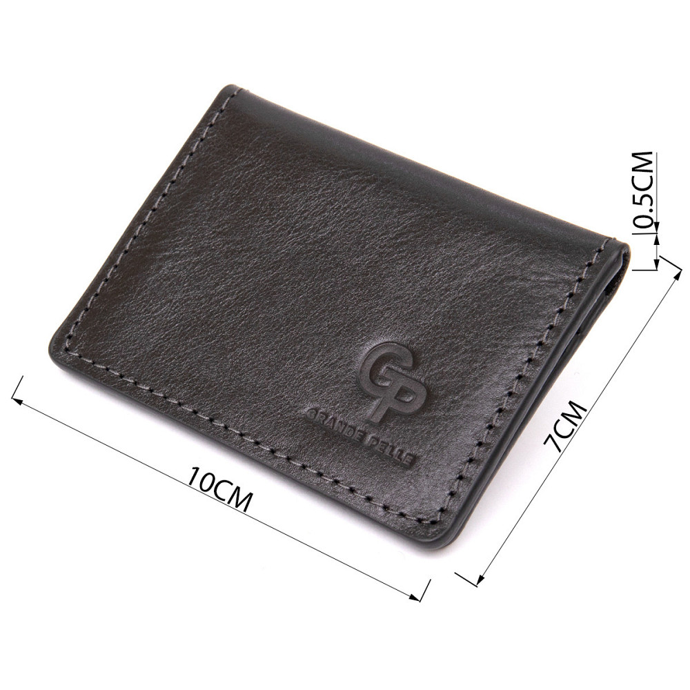 Кожаная обложка для автодокументов Черный (GRANDE PELLE) Киев - изображение 7