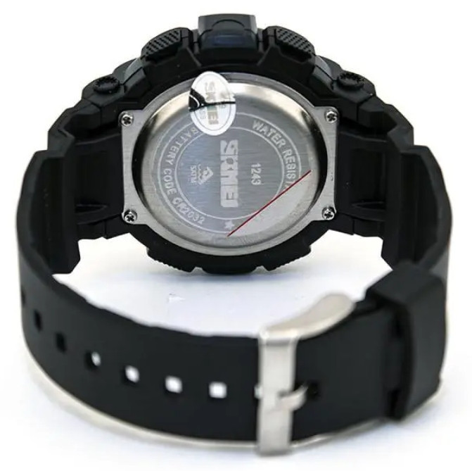 Мужские наручные часы Skmei Champion 1243A Черный с золотым Киев - изображение 7