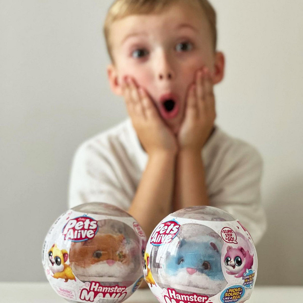 Інтерактивна м'яка іграшка S1 - Кумедний хом'ячок (блакитн.) Дніпро - фото 4