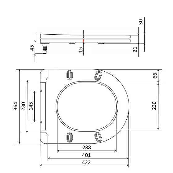 Qtap Сидіння для унітаза (Jay 640, Swan 640) 422x360x30 мм, White, з мікроліфтом, Slim Duroplast, Quick Release QTSC179W48699 Київ