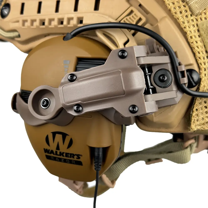 Комплект шлем Fast Helmet NIJ IIIA + наушники Walkers Razor Slim с чебурашкой + кавер Мультикам S Винница - изображение 11