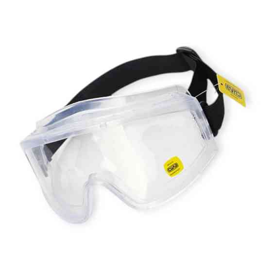 Окуляри захисні "закриті" прозорі на резинці Мукачево