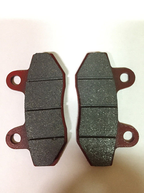 Колодки тормозные (диск) скутер 4 Т китай 50-150 (Рейс /скутер Шторм, под двухпоршневой суппорт, черные) Мукачево - изображение 1