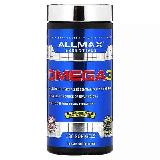 Омега-3 AllMax Omega 3 180 softgels Луцьк