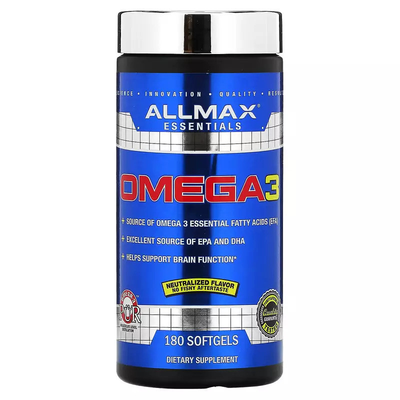 Омега-3 AllMax Omega 3 180 softgels Луцк - изображение 1