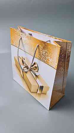 Пакет бумажный подарочный квадратный 23*24*10(артKV-127) (12 шт) Харьков