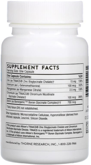 Микроэлементы Thorne Trace Minerals 90 капс Киев - изображение 2