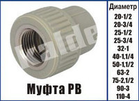 Муфта внутрішня різьба Kalde МРВ ∅ 20х1/2" Харків - фото 1