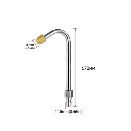 Подовжена U-подібна колінчаста насадка 210 мм 1/4" до 5000 psi з нержавійки для мийки високого тиску Київ