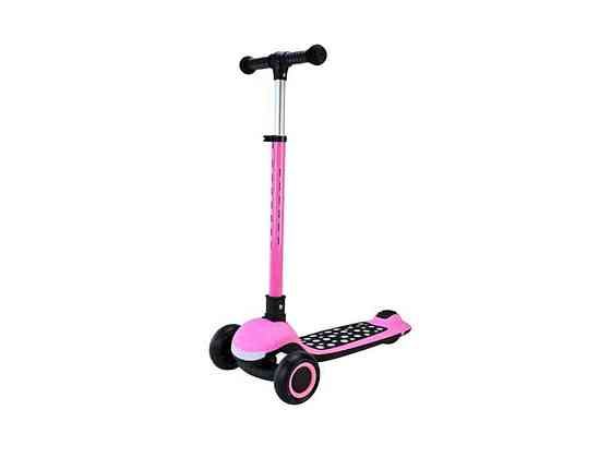 Самокат рожевий 3-х колесний складний колеса PU LED арт.SC9026 ТМ 7TOYS Київ