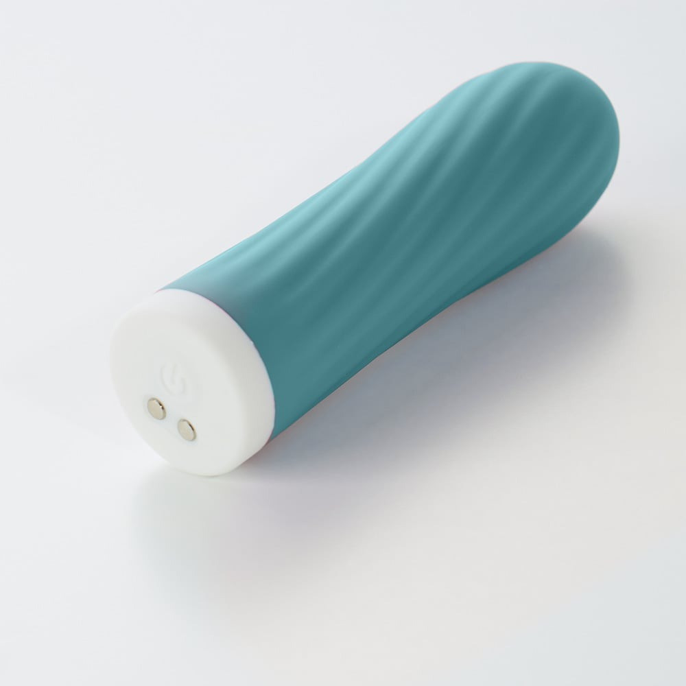 Мини-вибратор для клитора рельефный Sweet Em Velvet Lure, 10 режимов вибрации, голубой Sex Aura Киев - изображение 2