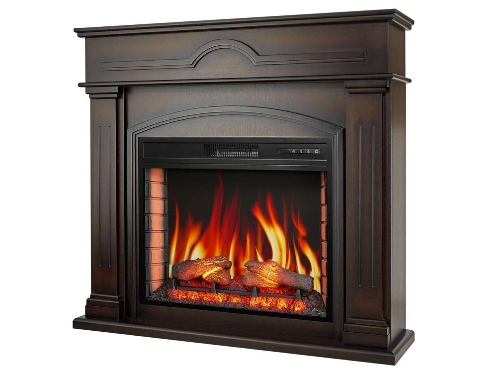 Каминокомплект ArtiFlame December AF28S махагон коричневый антик с обогревом и звуком горения огня Львов - изображение 3