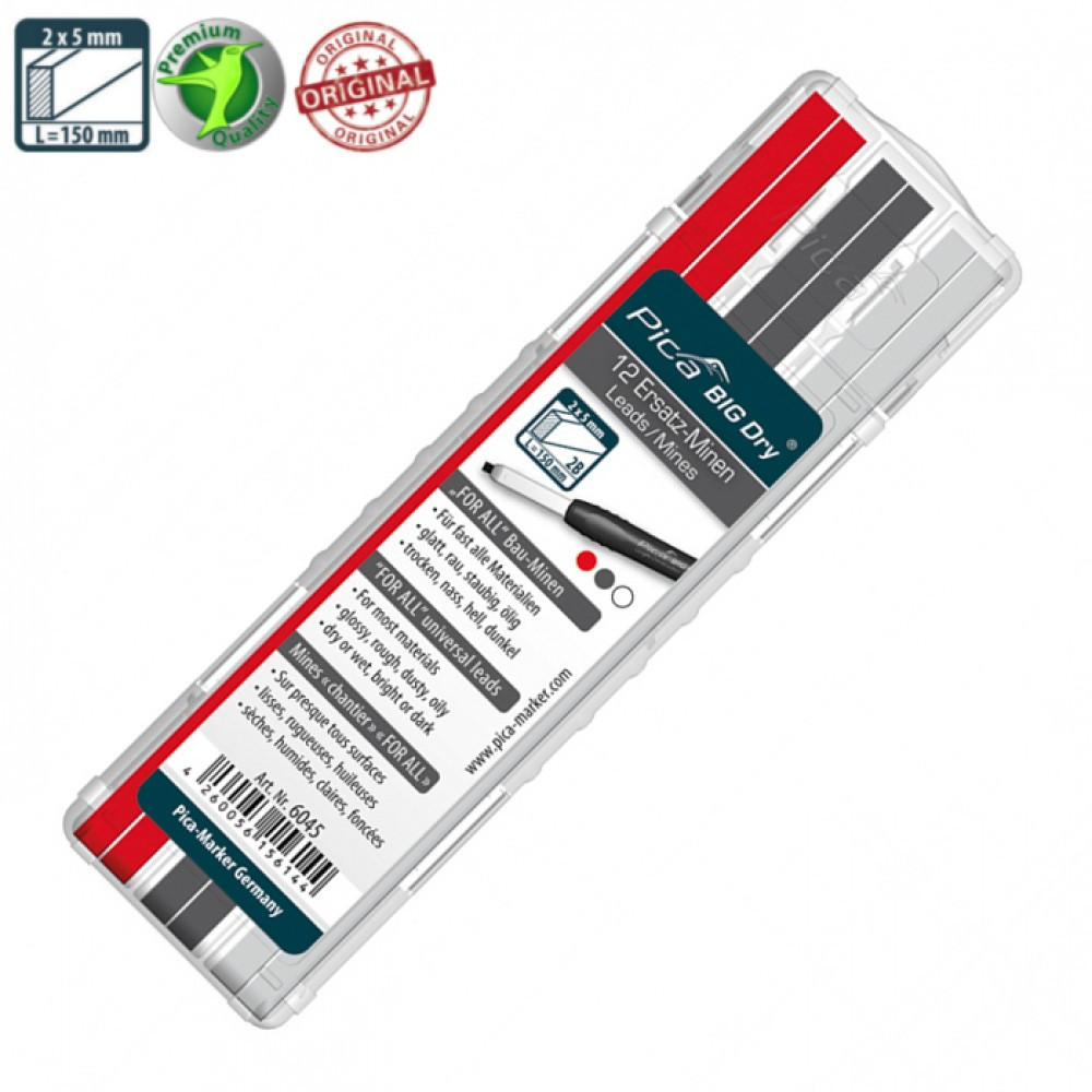 Стрижні запасні, 6045 для Pica BIG Dry, FOR ALL три кольори, 12шт Одеса - фото 1