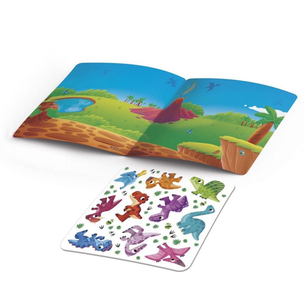 Набір для творчості "Динозаври" VT4206-48, 10 наліпок на планшетці Вінниця - фото 3