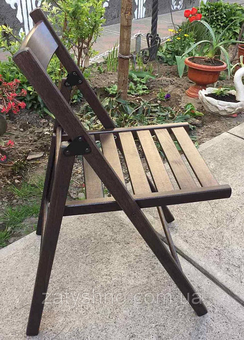 Кресло складное буковое коричневое Киев - изображение 7