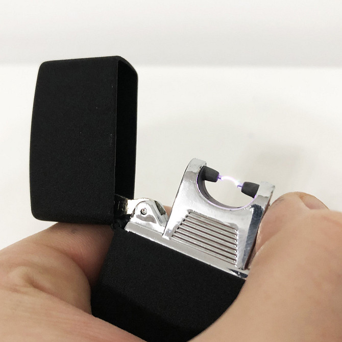 Стильна запальничка в подарунок USB-215, Електроімпульсна usb запальничка з заряджанням AT-864 від usb Київ - фото 10