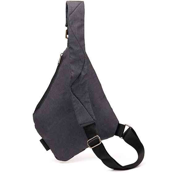 Сумка слінг нейлонова Vintage 20558 Сіра Київ