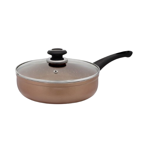 Сковорідка d24см скляна кришка а/п Marble бронза FPM-242 D Оптима ZAUBERG Житомир - фото 2