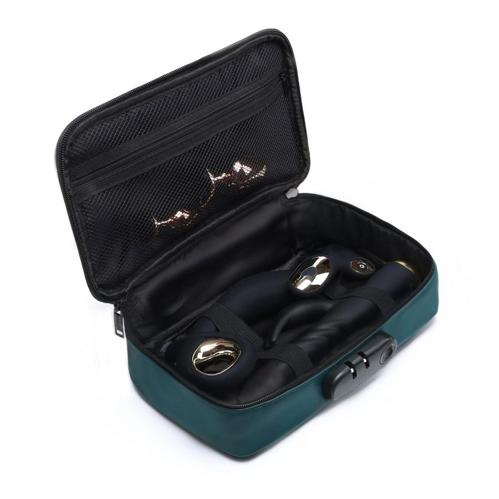 Кейс для игрушек Dorcel DISCREET BOX LUXURY GREEN, кодовый замок, 27×16×7,62 см Sex Aura Киев - изображение 3