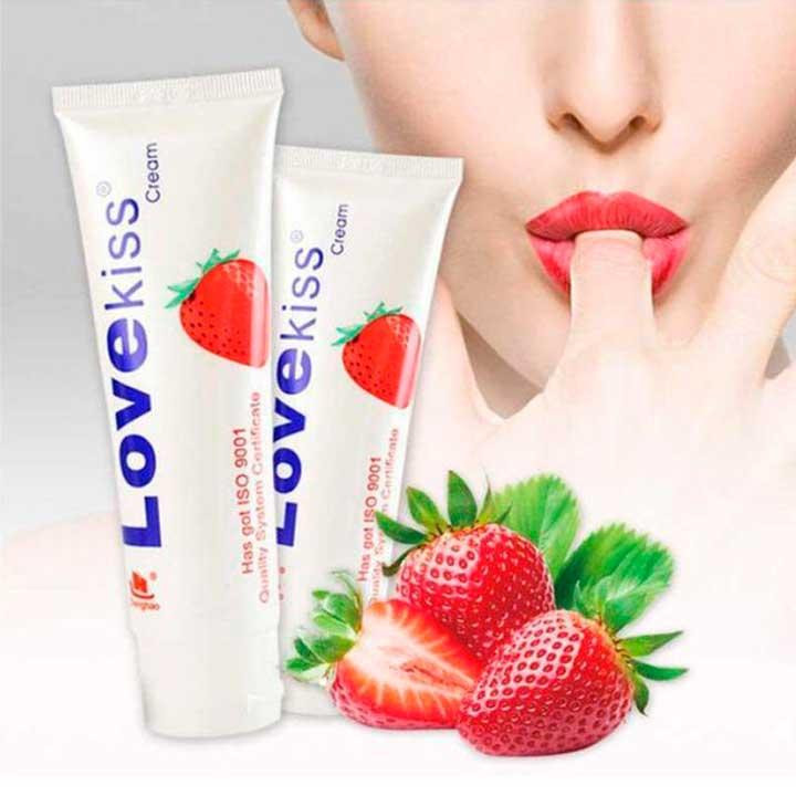 Лубрикант "Love Kiss" 100 мл - Полуниця - Інтимна змазка Вінниця - фото 2