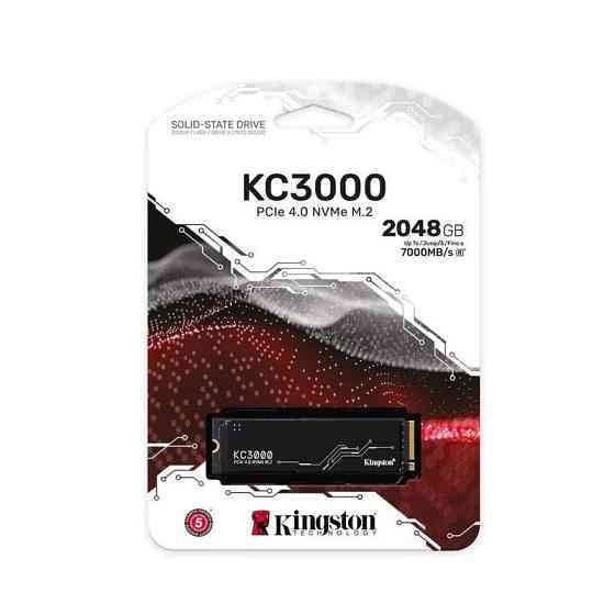 Накопичувач SSD M.2 Kingston KC3000 2048GB NVMe 2280 PCIe 4.0 x4 3D NAND TLC Киев