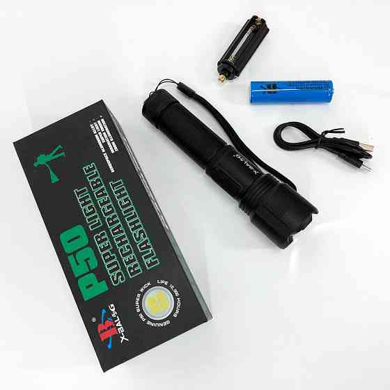 Ручной аварийный фонарь Bailong, Светодиодный прочный фонарик, Алюминиевый фонарь 18650 OJ-90 Ивано-Франковск