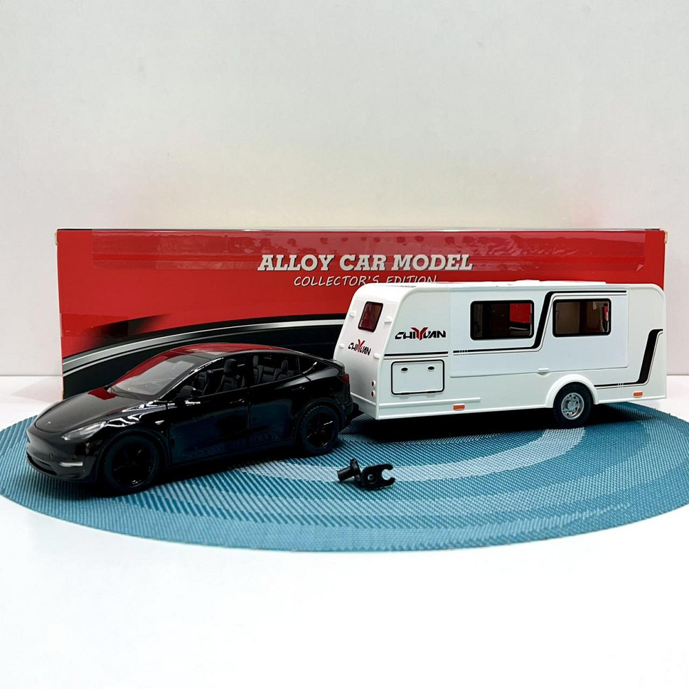 Машина з трейлером масштаб 1:32 інерція звук світло Чорний (B21045) Чернігів - фото 4