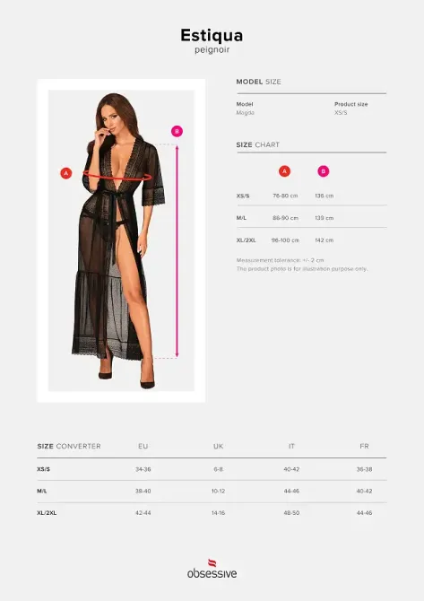 Пеньюар Obsessive Estiqua peignoir XS/S Львів - фото 5