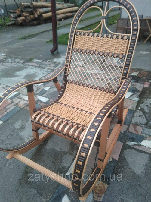 Качалка плетеная коричневая Киев - изображение 4