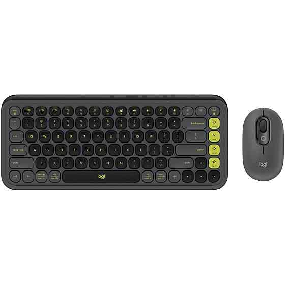 Комплект бездротовий (клавіатура, миша) Logitech Pop Icon Combo Graphite (920-013156) Сірий Харків