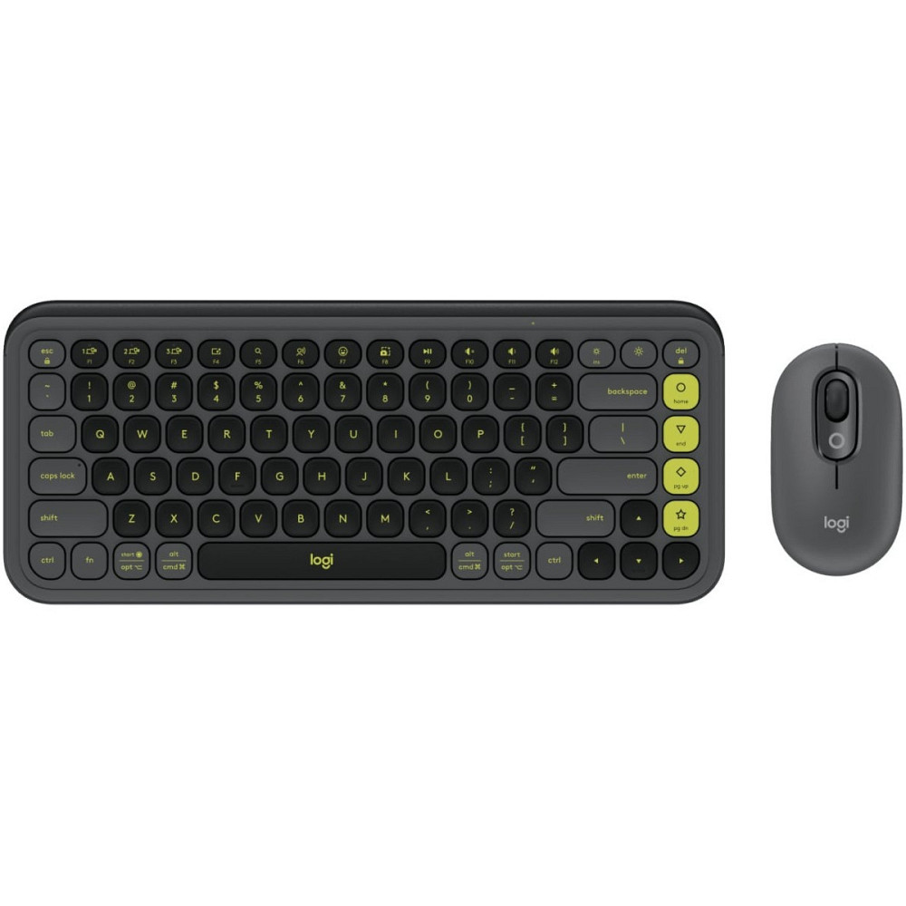 Комплект бездротовий (клавіатура, миша) Logitech Pop Icon Combo Graphite (920-013156) Сірий Харків - фото 1