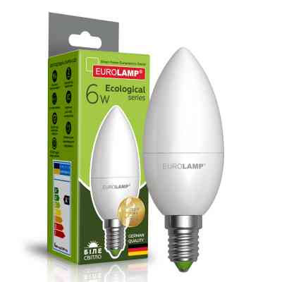 Лампочка Eurolamp LED CL 6W E14 4000K 220V (LED-CL-06144(P)) Винница