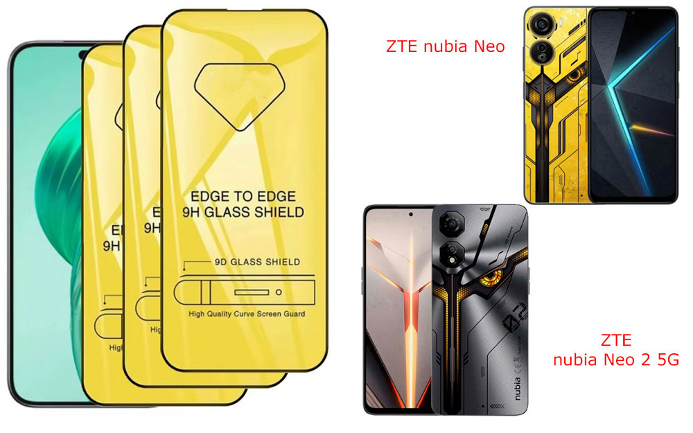 Захисне скло DefenzoGlass для ZTE nubia Neo, nubia Neo 2 5G – подвійна міцність Київ - фото 1