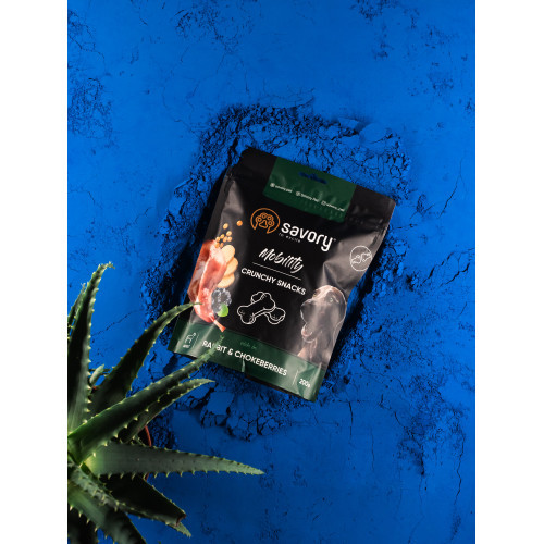 Хрустящие лакомства Savory Mobility Rabbit and Chokeberries для собак всех пород для здоровья суставов с кроликом и черноплодной Киев - изображение 6