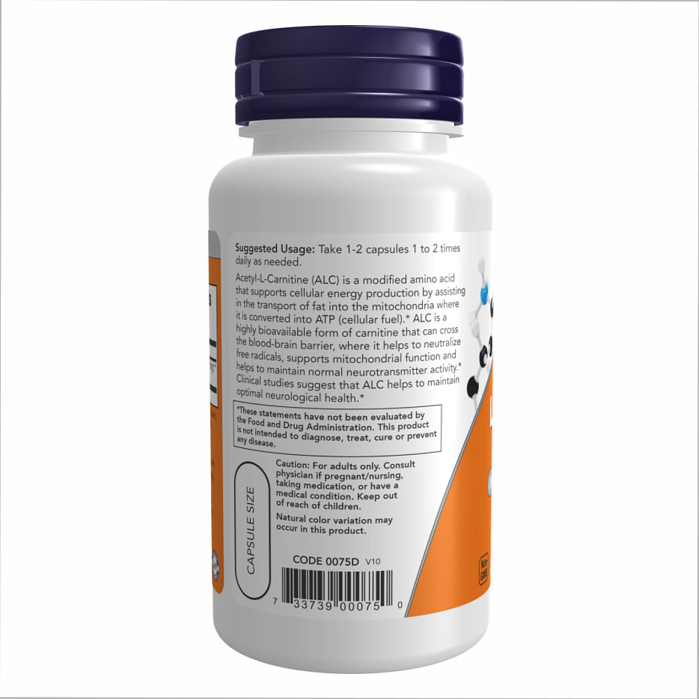 Acetyl L-Carnitine 500mg - 200 vcaps Луцьк - фото 3