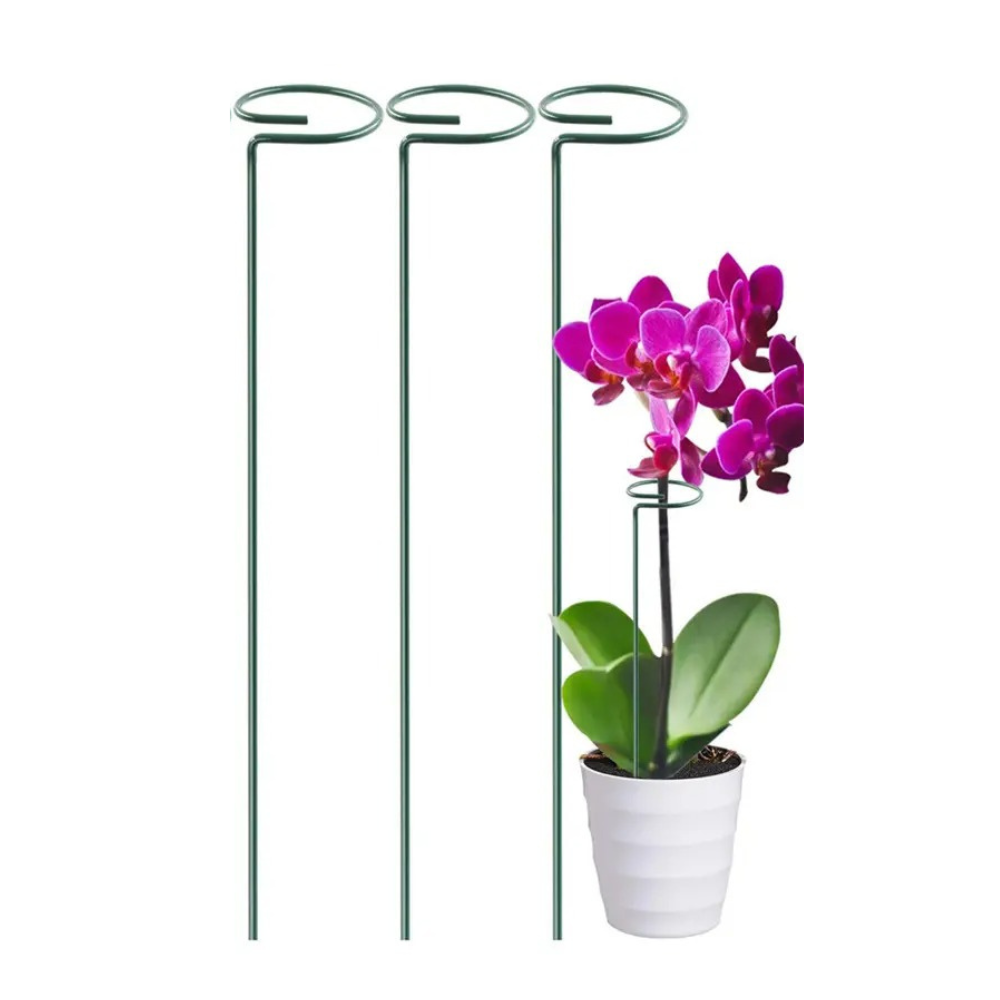 Набір опор 3 штуки для кімнатних і садових рослин з кільцями для підтримки, квітів, розсади розмір 39х4 см Кам'янець-Подільський - фото 5