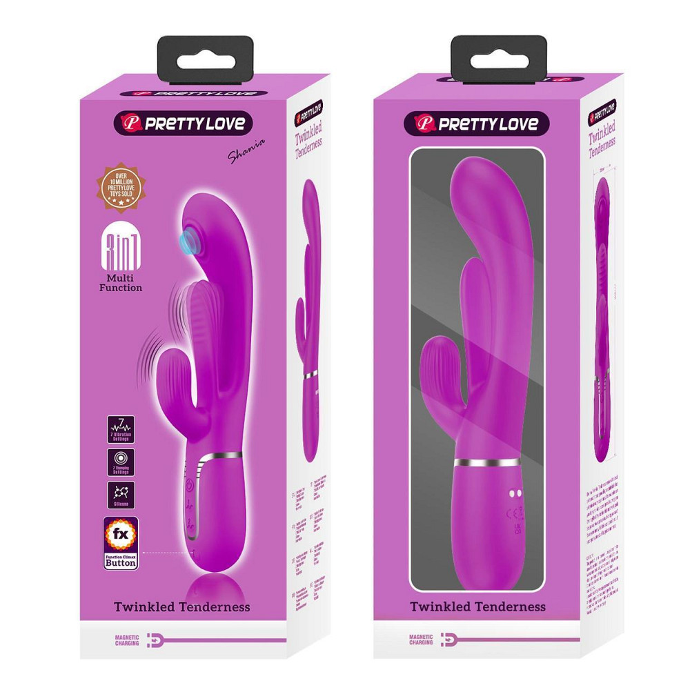 Вибратор PRETTY LOVE Shonia Purple, Twinkled Tenderness, 7 thumping functions 7 vibration functions Sex Aura Киев - изображение 2