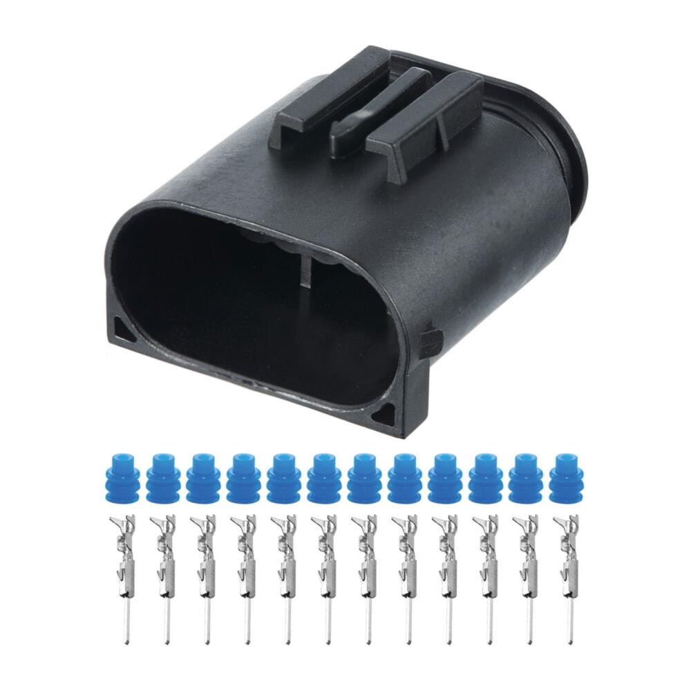 Разъем коннектор 12-кон., 1534152-1, TE Германия универс., Моторный отсек, BMW, Mercedes-Benz, VW 41296 Киев - изображение 1