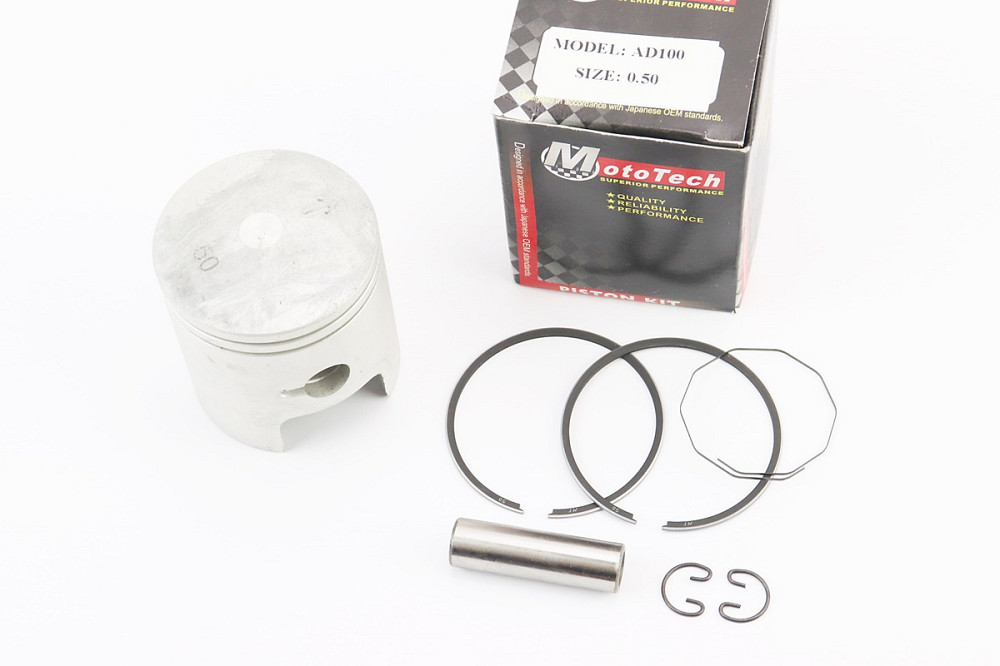 Поршень к-кт Suzuki AD100/110 52,5 мм +0,50 (палець 12 мм) Тайвань Киев - изображение 1