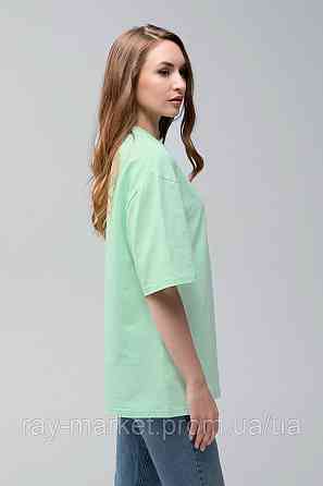 Футболка оверсайз RAY OVERSIZE жіноча світло-зелена  (U0104W-Light green) Київ